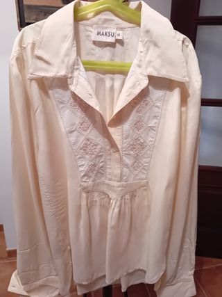 Blusa MAKSU Seda Natural Talla M