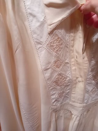 Blusa MAKSU Seda Natural Talla M