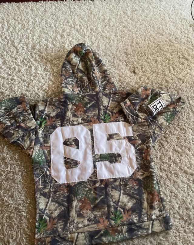 camo zip hoodie