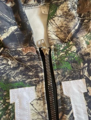 camo zip hoodie