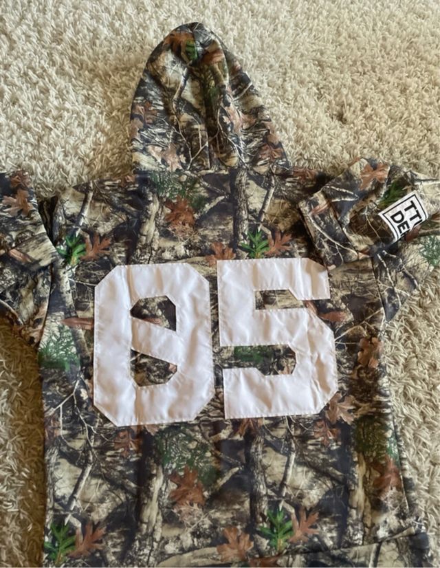 camo zip hoodie