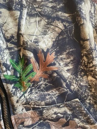 camo zip hoodie