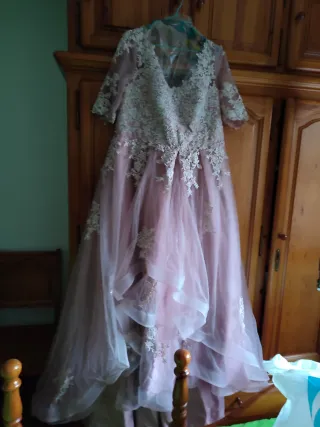 Vestido de Novia Salmón Talla XXXL
