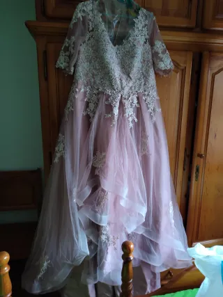 Vestido de Novia Salmón Talla XXXL