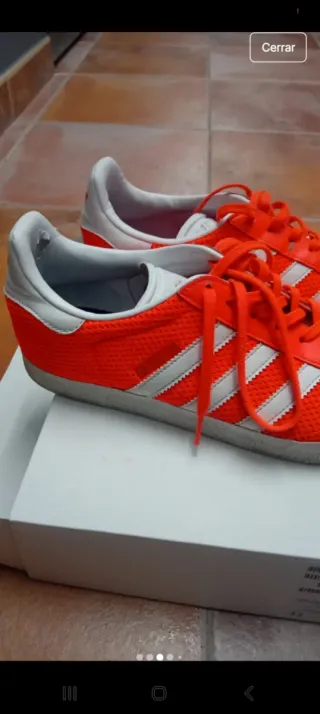 Zapatillas Adidas Gazelle Talla 45.5 Naranja
