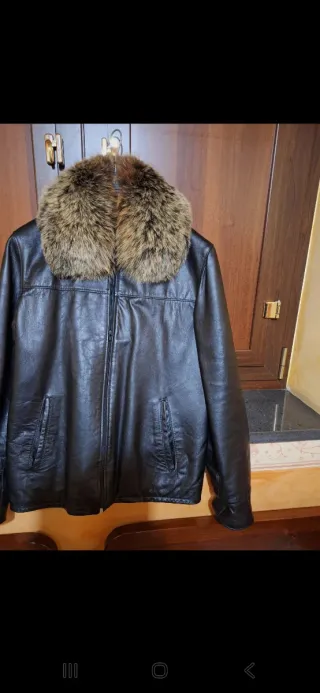 Condipel Giubbino Pelle con Collo Pelliccia