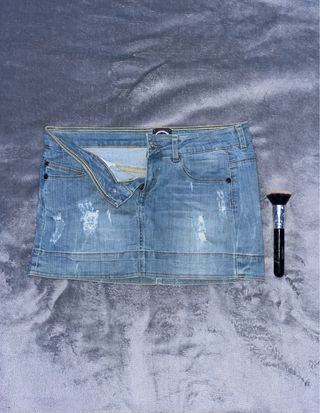 Mini falda vaquera Bershka Y2K (S)