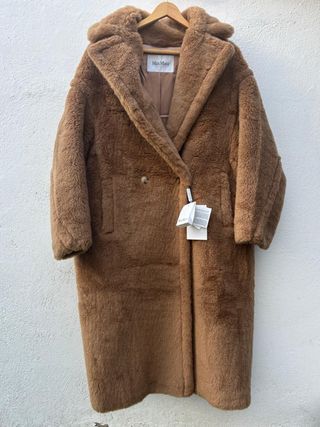 Abrigo Teddy Max Mara S/36/8 Marrón Nuevo
