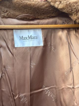 Abrigo Teddy Max Mara S/36/8 Marrón Nuevo