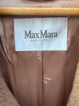 Abrigo Teddy Max Mara S/36/8 Marrón Nuevo