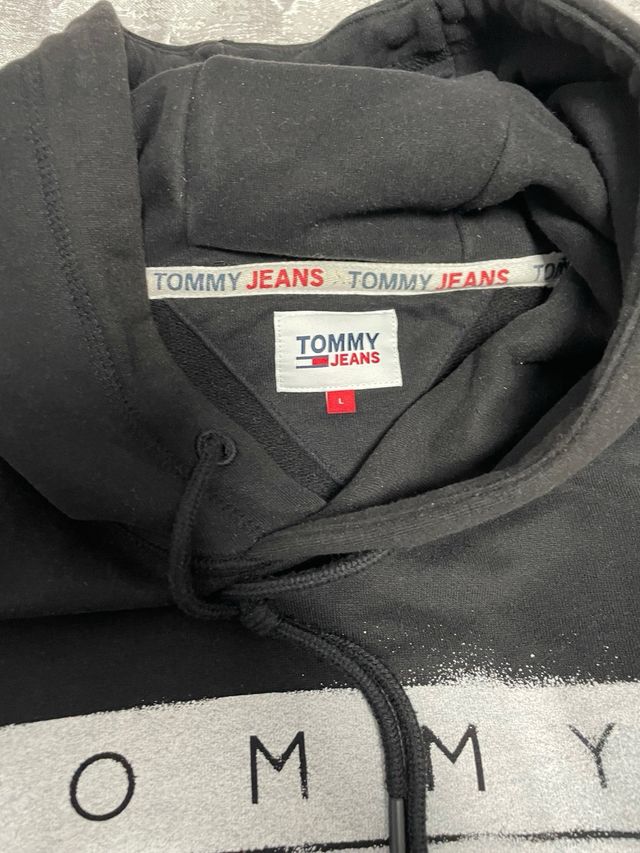Sudadera Tommy Jeans Negra Talla L