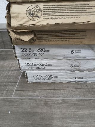 Baldosa exterior imitación madera 7 cajas 
