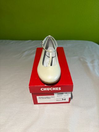 Zapatos de comunión de niña, talla 34 y 35