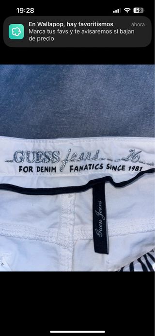 Falda vaquera Guess blanca Talla XS
