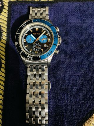 Reloj Breil Milano Cronógrafo Negro y Azul