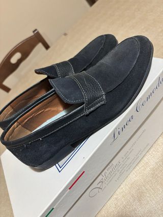 Scarpe uomo camoscio nero Valentina