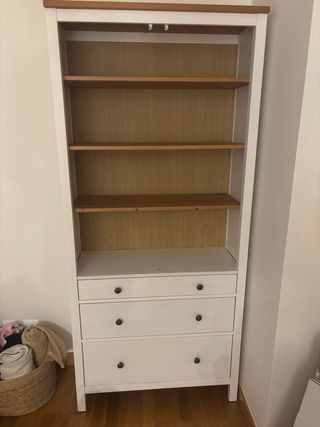 Vitrina Hemnes Ikea Madera Blanca