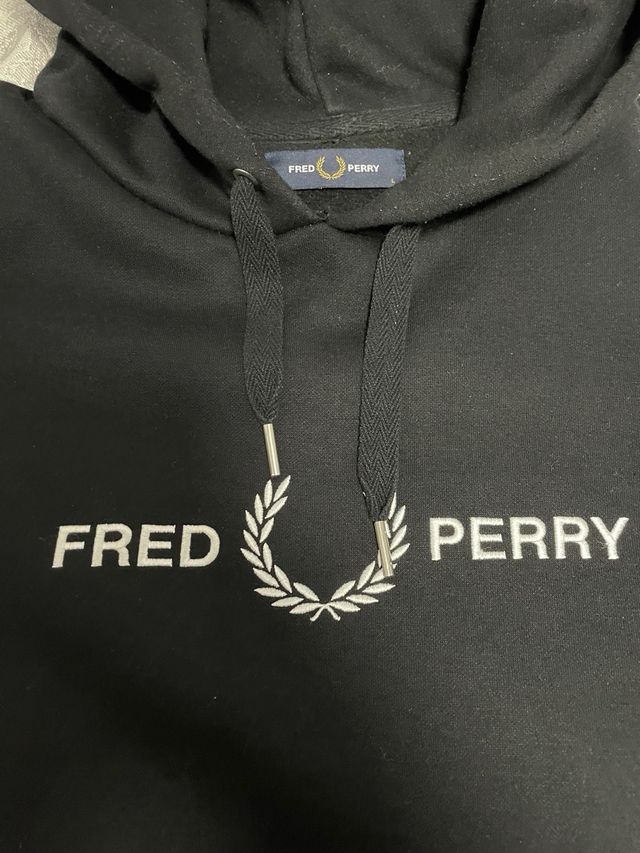 Sudadera Fred Perry Negra Talla L