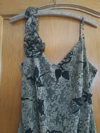 Vestido largo estampado floral