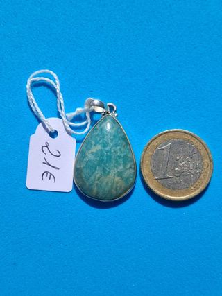 Colgante de Amazonita en Plata de Ley