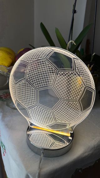 Lampada 3D Pallone Calcio
