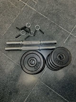 Mancuernas 2.5kg y 1.25kg con barras