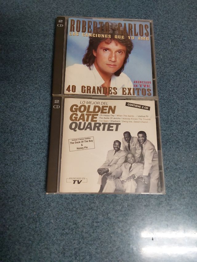Lote 2 CDs: Roberto Carlos y Golden Gate Quartet