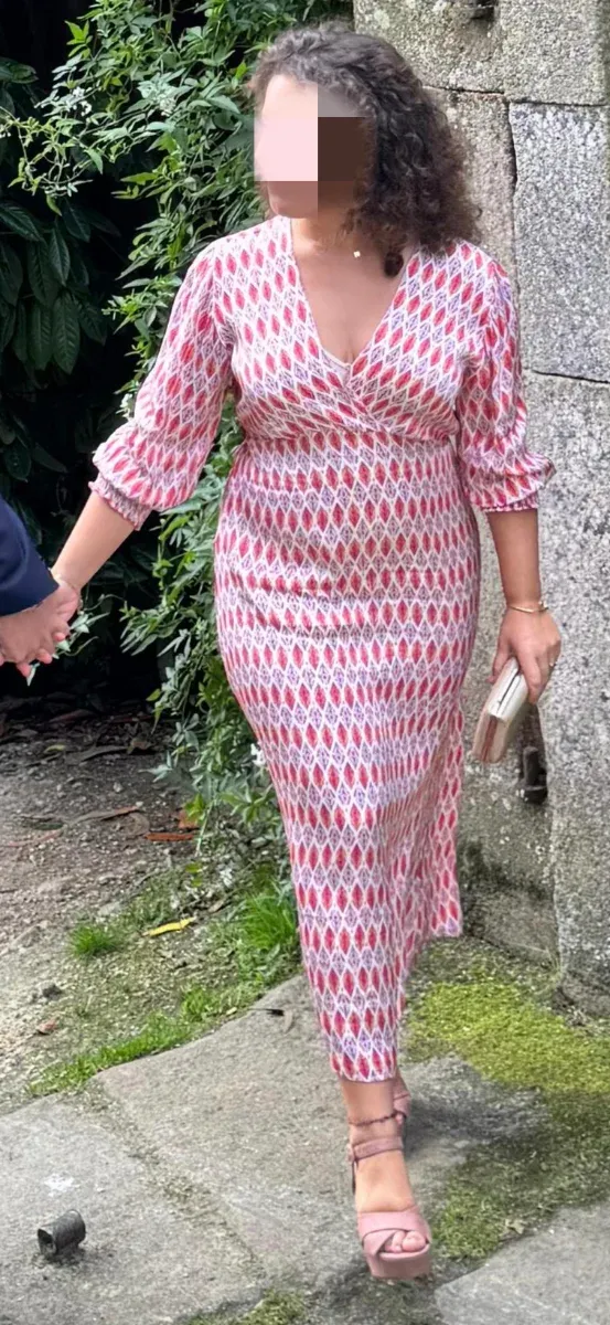 Vestido Muscari invitada estampado