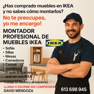 Montador profesional de muebles IKEA