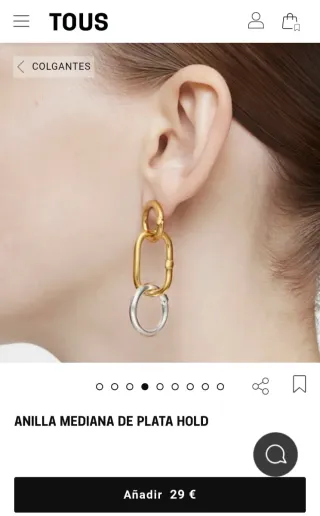 Anilla Tous Plata Mediana