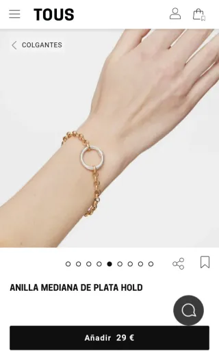 Anilla Tous Plata Mediana