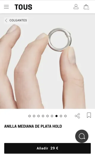 Anilla Tous Plata Mediana