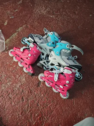2 pares patines infantiles