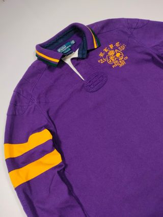 Polo Ralph Lauren Manga Larga Vintage Morado Prepy