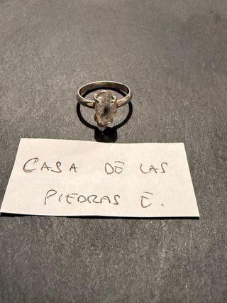 Anillo Plata Diamante Herkimer