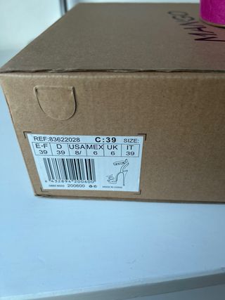 Sandalias Mango Tacón 12cm Plataforma Rosa