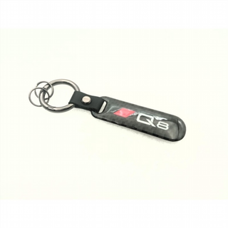 LLAVERO DE CARBONO CON LOGO AUDI Q8 Perfecto para