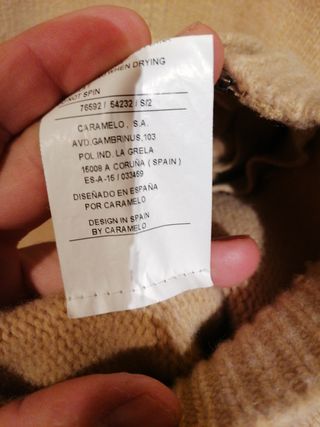 Chaqueta de lana Caramelo beige