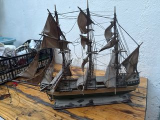 Maqueta de barco de vela