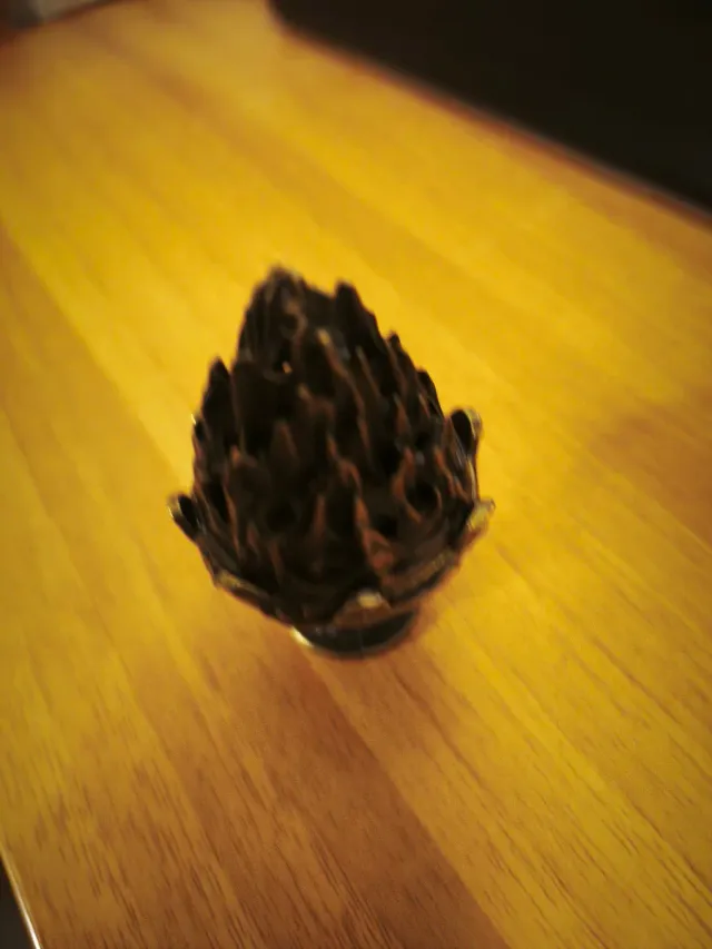 Brucia incensi in metallo dorato