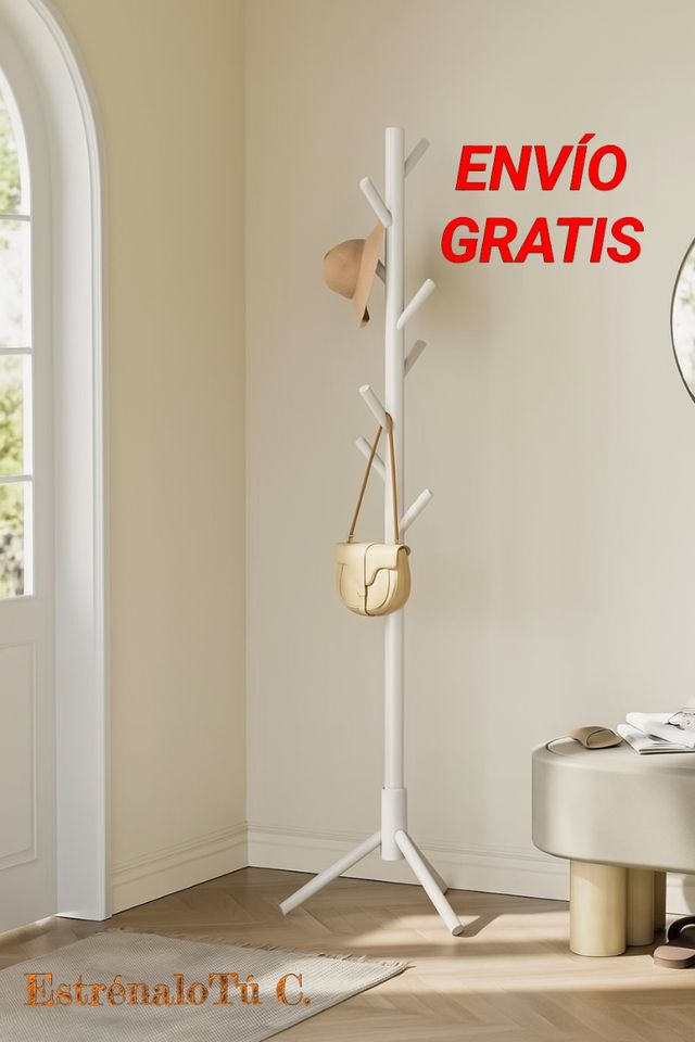 Appendiabiti in legno beige Capuchino