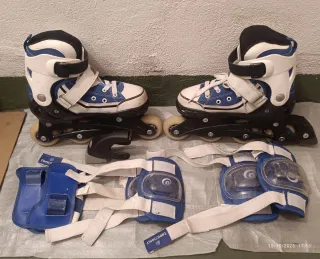 Patines niño Talla 30-33 + Protecciones