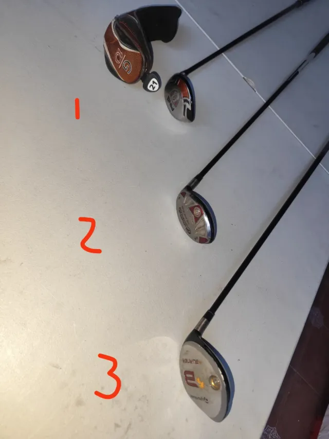 3 bastoni da golf - 40€/unità