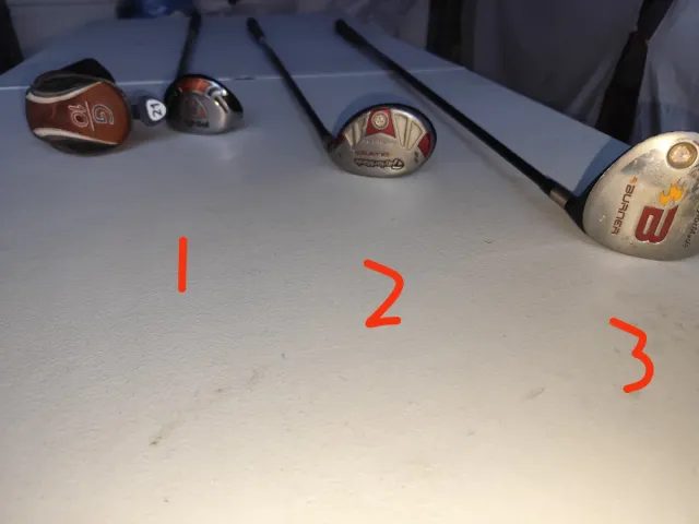 3 bastoni da golf - 40€/unità