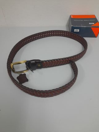 Cinturón Piel Trenzada M. Bellido 120cm Artesanal