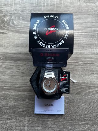 Reloj Edifice Casio Plateado y Blanco