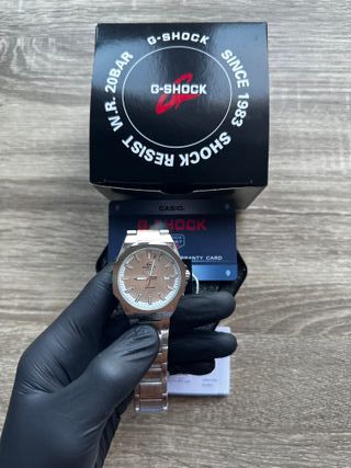 Reloj Edifice Casio Plateado y Blanco