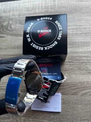 Reloj Edifice Casio Plateado y Blanco