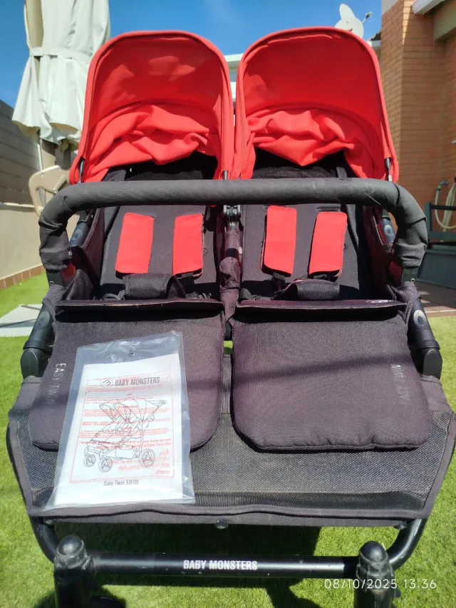 Carro Gemelar Baby Monsters Easy Twin 3