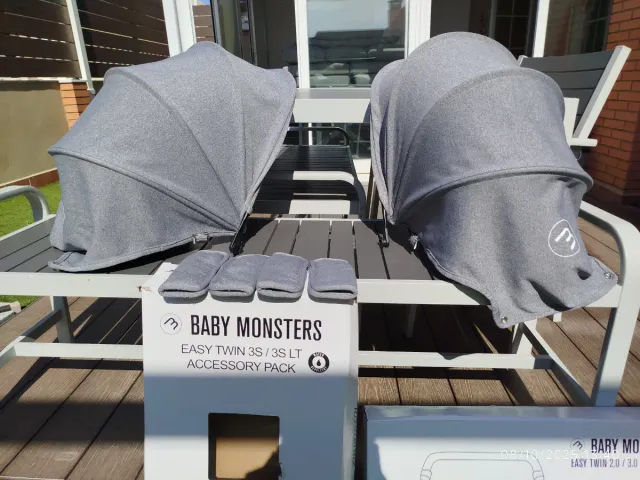 Carro Gemelar Baby Monsters Easy Twin 3